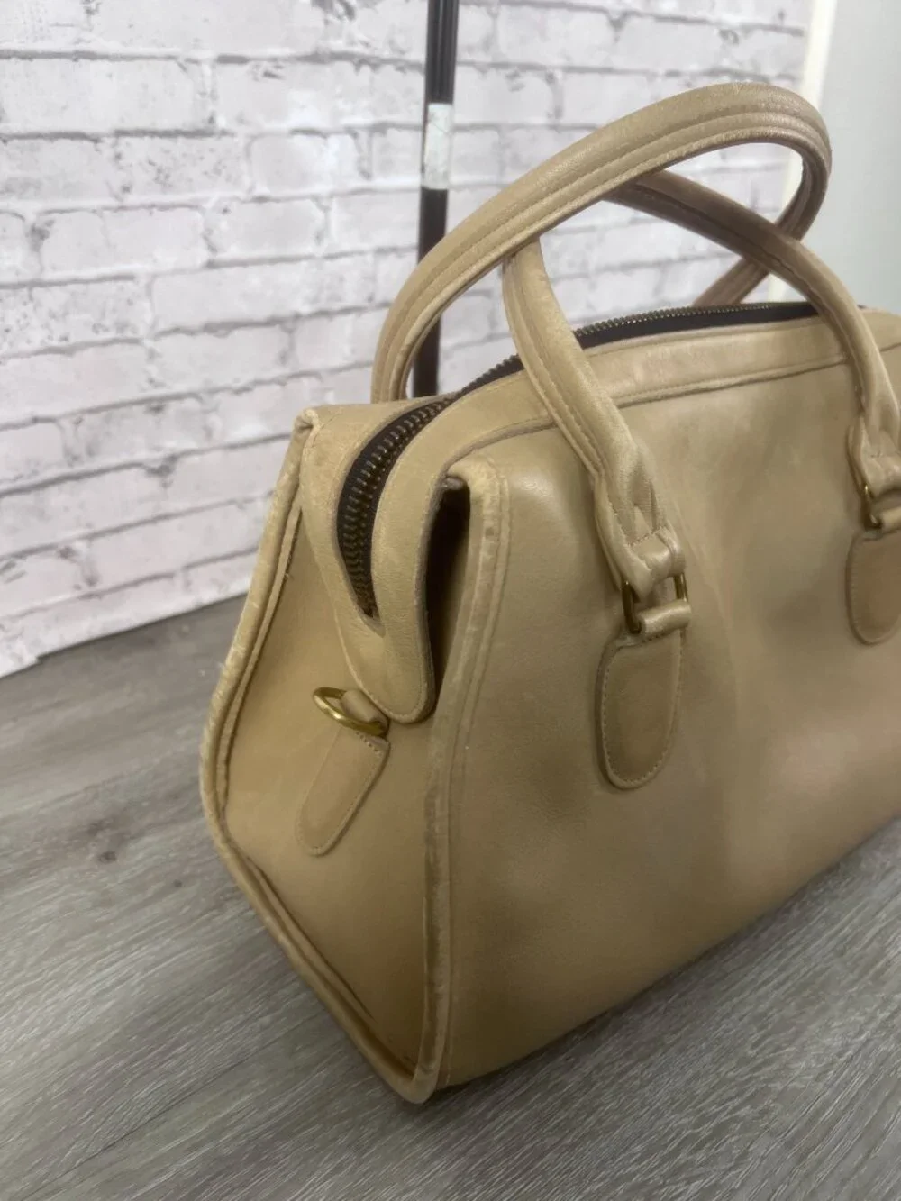 Vintage Coach 9891 Broadway Satchel Stone